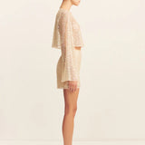 SHONA JOY - Everly Long Sleeve Top - Macadamia