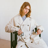 COMMONPLACE ESSENTIALS - Anderson Oversized Trench - Paper