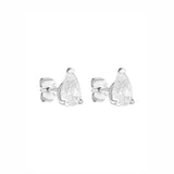 PORTER - Pear Studs 1CT | Silver