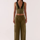 SOVERE / - Sabine Cargo Pant - Khaki