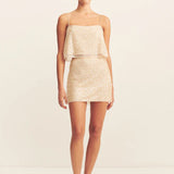 SHONA JOY - Everly Mini Skirt - Macadamia