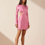 SHONA JOY - Arienzo Open Back Mini Dress - Ibis Rose