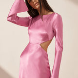 SHONA JOY - Arienzo Open Back Mini Dress - Ibis Rose