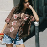 AUGUSTE - Rosalie Blouse - Cocoa