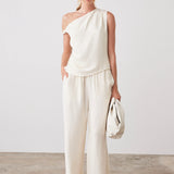 ESMAEE - View Blouse - Cream Crinkle