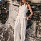 ESMAEE - View Blouse - Cream Crinkle