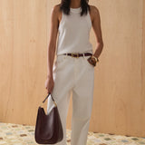 SANCIA - The Tash Knit Top - White