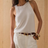 SANCIA - The Tash Knit Top - White