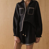 SANCIA - The Sabrina Shirt - Ink