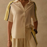 SANCIA - The Blaise Shirt - Canary Stripe