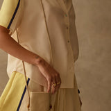 SANCIA - The Blaise Shirt - Canary Stripe