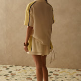 SANCIA - The Blaise Shirt - Canary Stripe