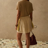 SANCIA - The Asha Shorts - Canary Stripe