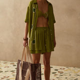 SANCIA - The Asha Shorts - Valletta Stripe