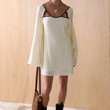 SANCIA - The Aria Dress - Creme Jacquard