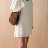 SANCIA - The Aria Dress - Creme Jacquard
