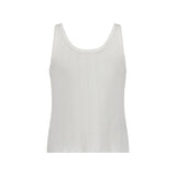 COMMONPLACE ESSENTIALS - Riviera Pointelle Tank - Cream