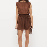 MON RENN - Illume Mini Dress - Nutmeg