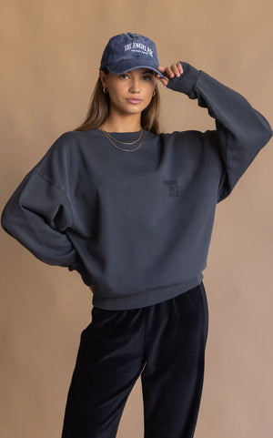 ARAMINTA JAMES - NYC Sweatshirt Washed Black