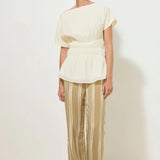 MON RENN / - Lotus Top - Cream