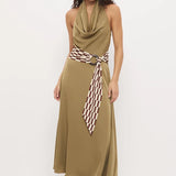 MON RENN - Essence Dress - Khaki