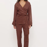 MON RENN - Imprint Pant - Nutmeg