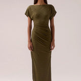 SOVERE/  - Rua Off Shoulder Dress - Olive