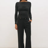 MON RENN - Willow Top - Black