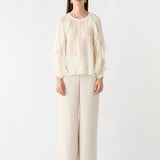 ESMAEE - Fortune Ruffle Blouse - Ivory