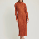 Tojha - Chante Midi Dress - Rust