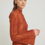 Tojha - Chante Midi Dress - Rust
