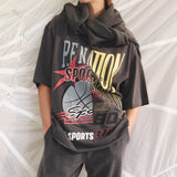 P.E NATION - Brake Check SS Oversized Tee - Dark Shadow