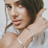 Porter - Dylan Bangle Silver - Celestial Clear