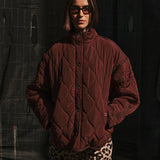 P.E NATION - Surge Quilt Jacket - Mahogany
