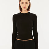 P.E NATION - Free Play 2.0 Long Sleeve Rib Tee - Black