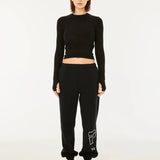P.E NATION - Free Play 2.0 Long Sleeve Rib Tee - Black