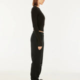 P.E NATION - Free Play 2.0 Long Sleeve Rib Tee - Black
