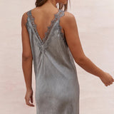 CHARLI - Solange Slip Dress - Mid Grey
