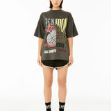 P.E NATION - Brake Check SS Oversized Tee - Dark Shadow