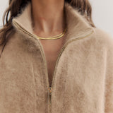 WORLD OF NOMADS - Felix Zip Cardigan - Latte