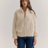 WORLD OF NOMADS - Felix Zip Cardigan - Oatmeal