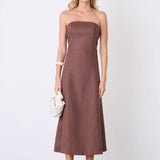 ESMAEE - Marseille Bandeau Dress - Espresso