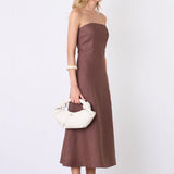 ESMAEE - Marseille Bandeau Dress - Espresso