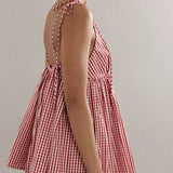 CAITLIN CRISP - Esther Top - Red Gingham