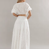 CAITLIN CRISP - Capri Skirt - White