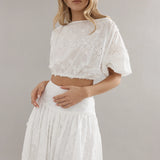 CAITLIN CRISP - Capri Skirt - White