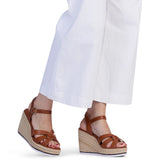 KATHRYN WILSON - Griselda Wedge - Tan Calf