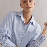 CAITLIN CRISP - Vienna Shirt - Blue Gingham