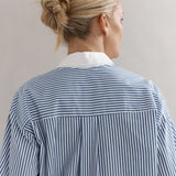 CAITLIN CRISP - Varsity Shirt - Denim Stripe