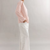 CAITLIN CRISP - Marina Boat Neck - Pink Stripe